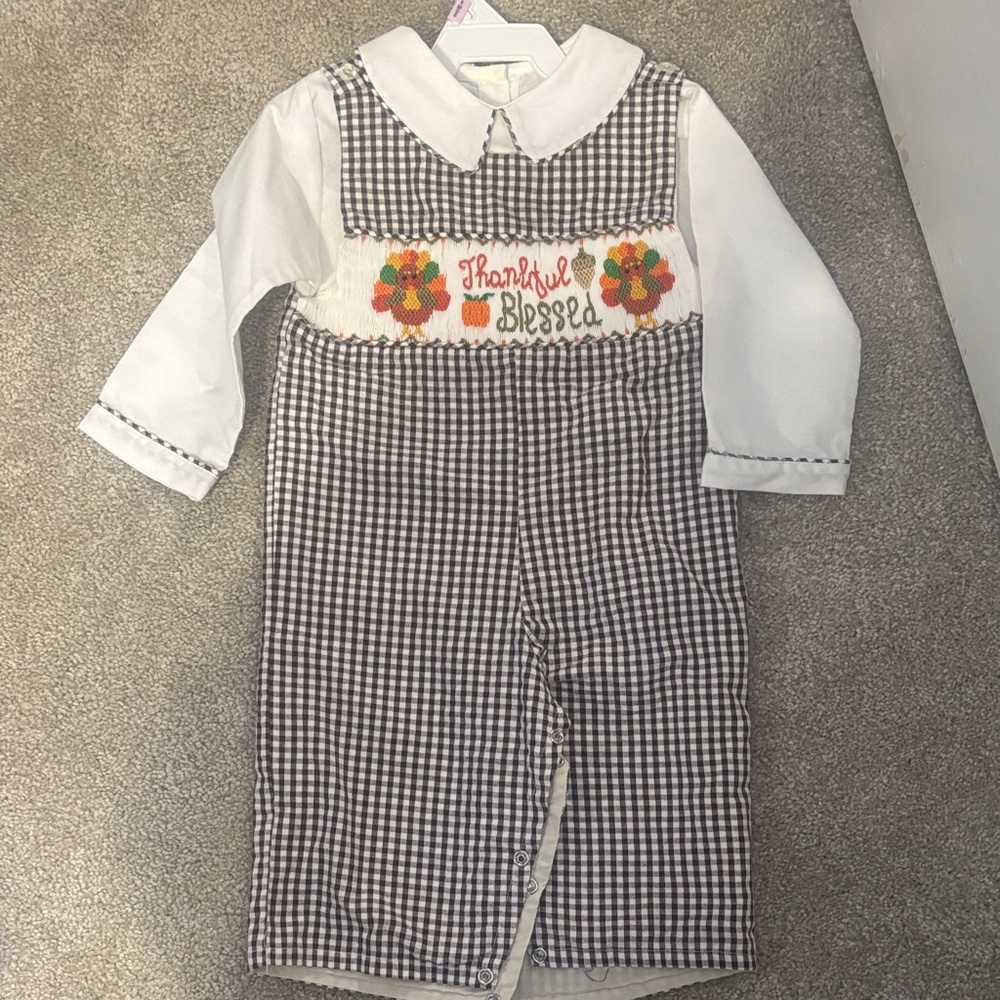 Smock jumper Thanksgiving Baby Outfit 9 months